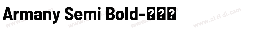 Armany Semi Bold字体转换